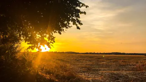 Louise Tustian Sunset at Broughton, Banbury