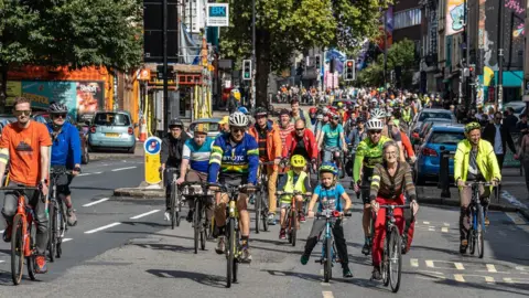 Robert Browne Cyclists at Big Ride for Safer Cycling