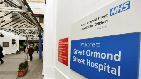 File photo of entrance to Great Ormond Street Hospital.