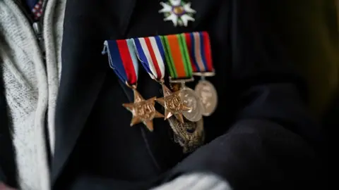 PA Media D-Day veteran Doug Baldwin's medals