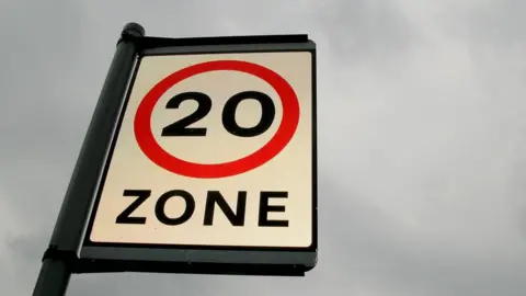 PA Media 20mph zone sign