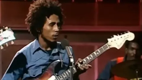 Bob Marley performing on BBC's Old Grey whistle test in 1973