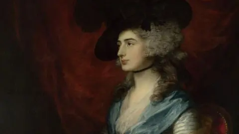 NATIONAL GALLERY Portrait of the actress Sarah Siddons by the artist Thomas Gainsborough