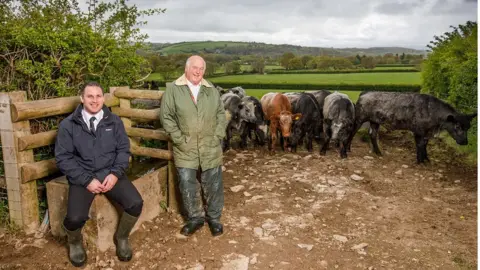 Philip Warren Butchers Philip Warren and son Ian