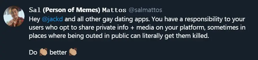 Twitter User says Jack'd must "do better"