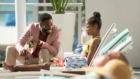 Anna Kooris / A24 Films Taylour Paige and Colman Domingo