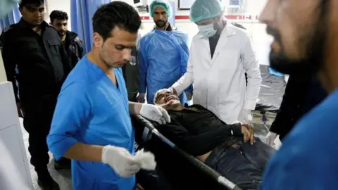 STR/AFP/Getty Images Wazir Akbar Khan hospital staff