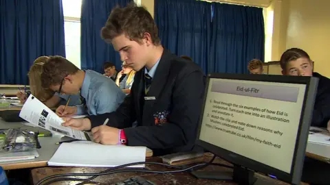 BBC Pupils in RE lesson