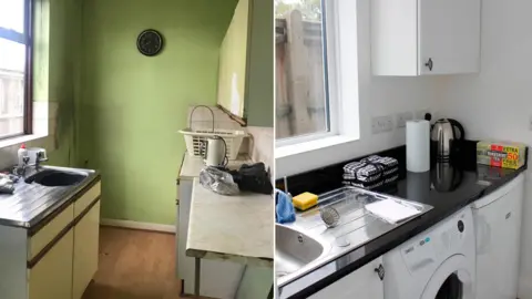Luton & Dunstable University Hospital Kitchen before and after
