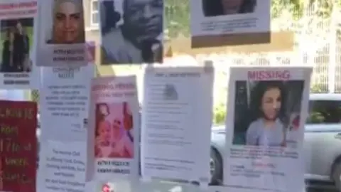 Missing posters at Latimer Road bus stop