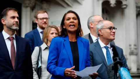 Getty Images Gina Miller outside the Supreme Court