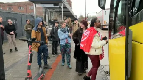 Campaigners in Bristol joined a national protest in London