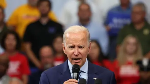 Getty Images President Biden speaks at Pennsylvania event