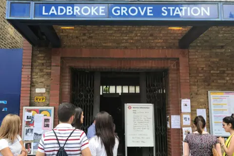 PA Closed Ladbroke Grove Tube station