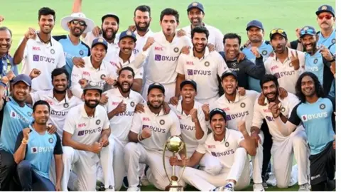 Getty Images India's win at the Gabba sealed a 2-1 victory over Australia and with it the Border-Gavaskar Trophy
