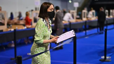 Getty Images election count clipboard