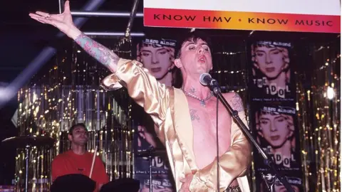 Getty Images Marc Almond during Marc Almond Instore Performance at HMV - July 1, 1995 at HMV Oxford Street in London, Great Britain.