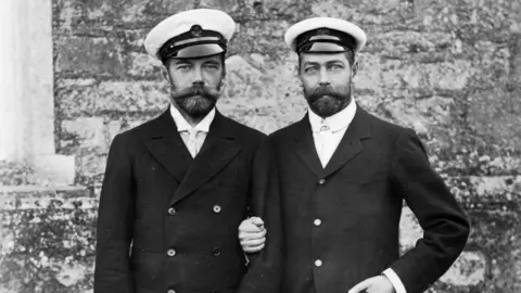 Getty Images Tsar Nicholas II and King George V