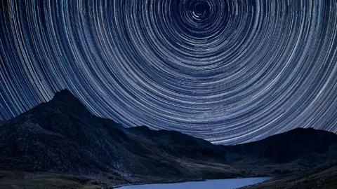 Getty Images Star swirls over Llyn Ogwen