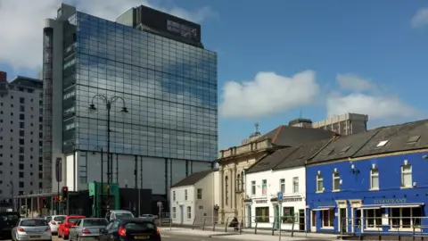 Derek Harper/Geograph Guildford Crescent and Helmont House in 2018 - photo by Derek Harper