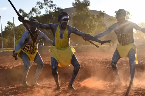 Getty Images Dancers from East Arnhem Land at the summit's opening ceremony