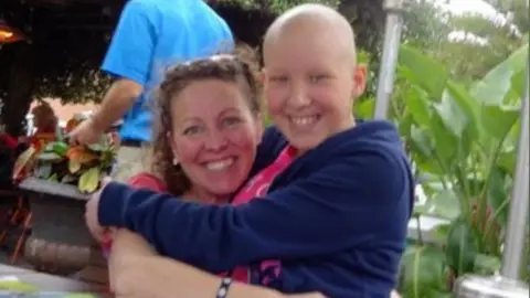 Sarah Griffiths Sarah and Daisy together smiling