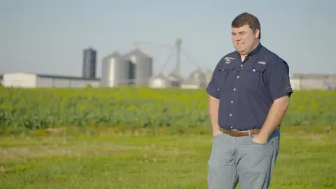 BBC Will Hutchinson is a fourth generation farmer from Tennessee