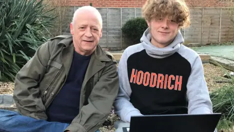 BBC Chris and his foster son Charlie