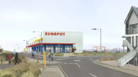 HAT Projects Artist impression of the Sunspot centre in Jaywick Sands