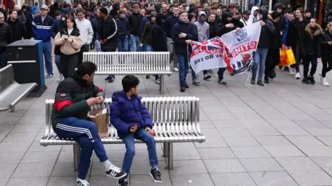 Getty Images Southend United fans protesting in February