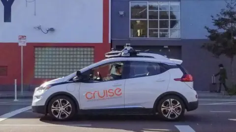 Getty Images A cruise vehicle in San Francisco in 2019