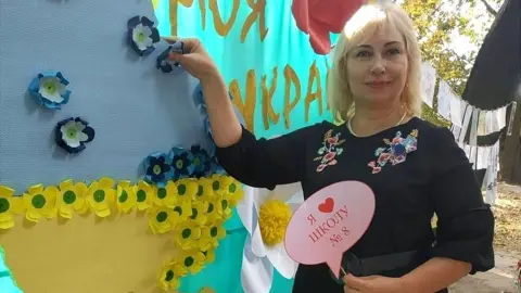 Ukrainian teacher Tetyana Prokopenko