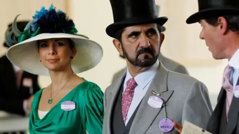 Reuters Princess Haya Bint Al-Hussein and Dubai ruler Sheikh Mohammed Al-Maktoum at Royal Ascot (17 June 2010)