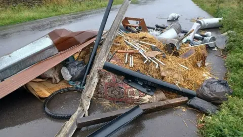 Bradford Council Fly-tipped rubbish