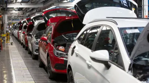 Getty Images Vauxhall production line