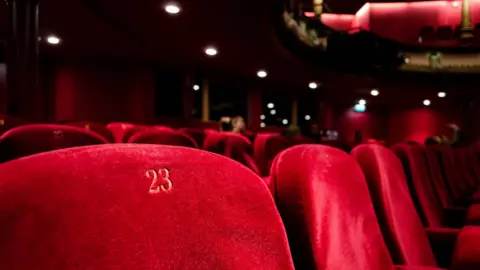 Getty Images Empty theatre chairs