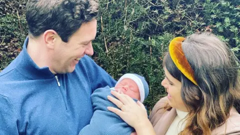 Princess Eugenie & Jack Brooksbank Princess Eugenie and Jack Brooksbank with their son