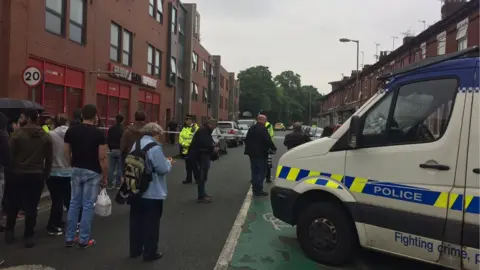 BBC Police cordon near Banff Road