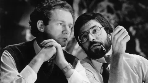 Independent News and Media Martin McGuinness and Gerry Adams at the Sinn Féin Ard Fheis in 1985