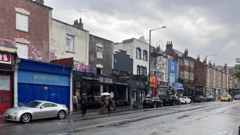 David Wilcox Parking on the pavement on Cheltenham Road