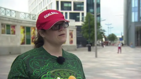 Megan Williams outside Cardiff Central train station