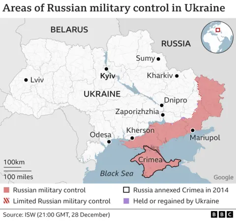 Ukraine war map