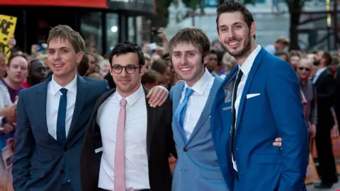 Getty Images Simon Bird, Joe Thomas, James Buckley and Blake Harrison