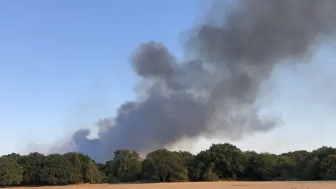 Pen Price Fire on Dartford heath