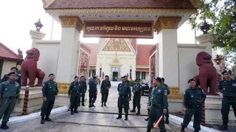 Reuters Police guarding the Supreme Court