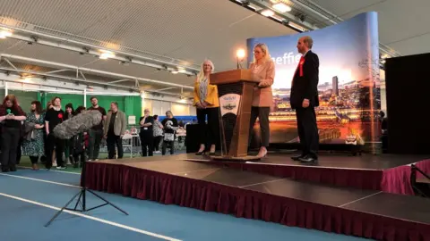 BBC Results are declared at Sheffield council election count