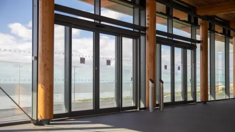 Bridgend council Interior view of the watersports centre