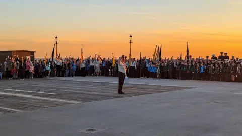 Matt Dent Scout groups on Southend Pier