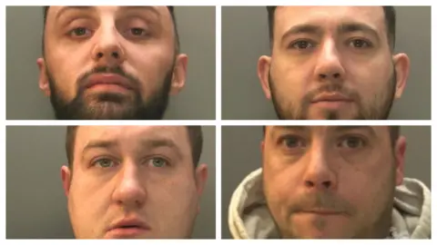 GWENT POLICE Clockwise from top left: Leon Sullivan; Darryl Skym; Matthew Dean; Callum Richards