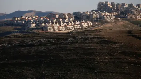 Getty Images The Israeli settlement of Maale Adumim in the occupied West Bank (file photo)